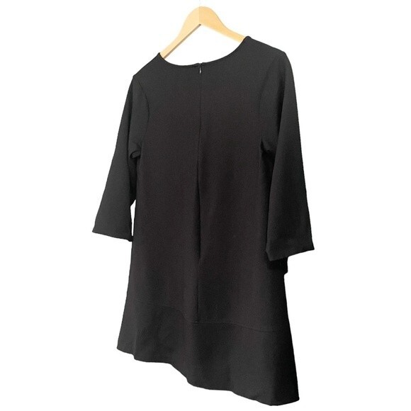 The Nines By Hatch Maternity Dress Black V-Neck Ponte Knit Mini Size Small - Picture 7 of 13